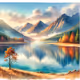 Mountain and Lake Landscape