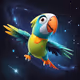 parrot in space
