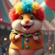 The clown hamster