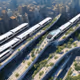 Sky Train on the City