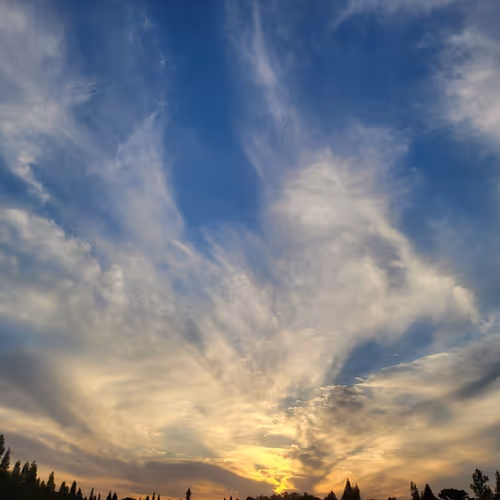 swirling sunset