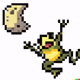 Frog to the moon Pixel