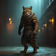 cat is more than ready to fight