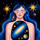 Universe inside a person.