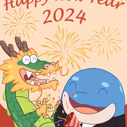 Happy New Year 2024 by Coincuddle